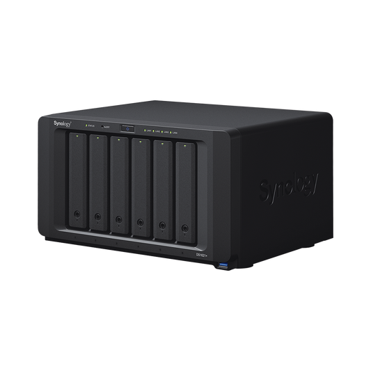 Servidor NAS de escritorio de 6 bahias / Expandible a 16 bahías / Hasta 256TB / Hasta 32GB de RAM
