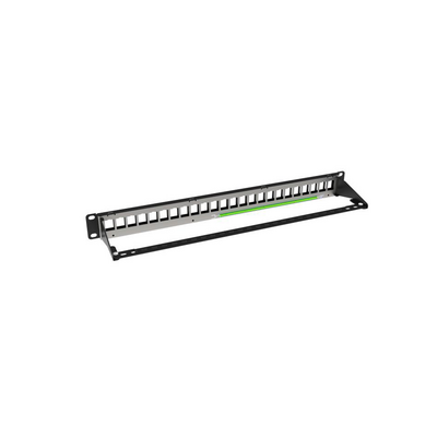 Patch Panel Sin Blindaje / Modular Keystone / Sin Jack / 24 Puertos / 1 Unidad De Rack