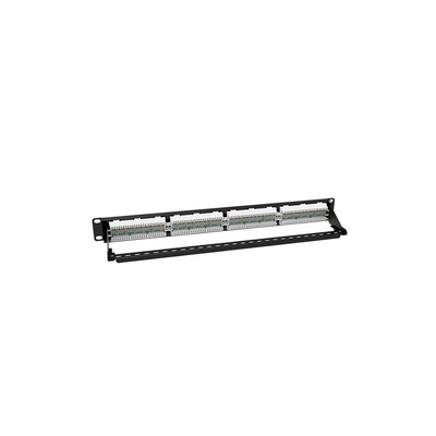 Patch Panel Sin Blindaje / Cat 6 / 24 Puertos / 1 Unidad De Rack
