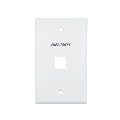 Placa Pared (Face Plate / 1 Puerto / Color Blanco / Caja con 20 Piezas