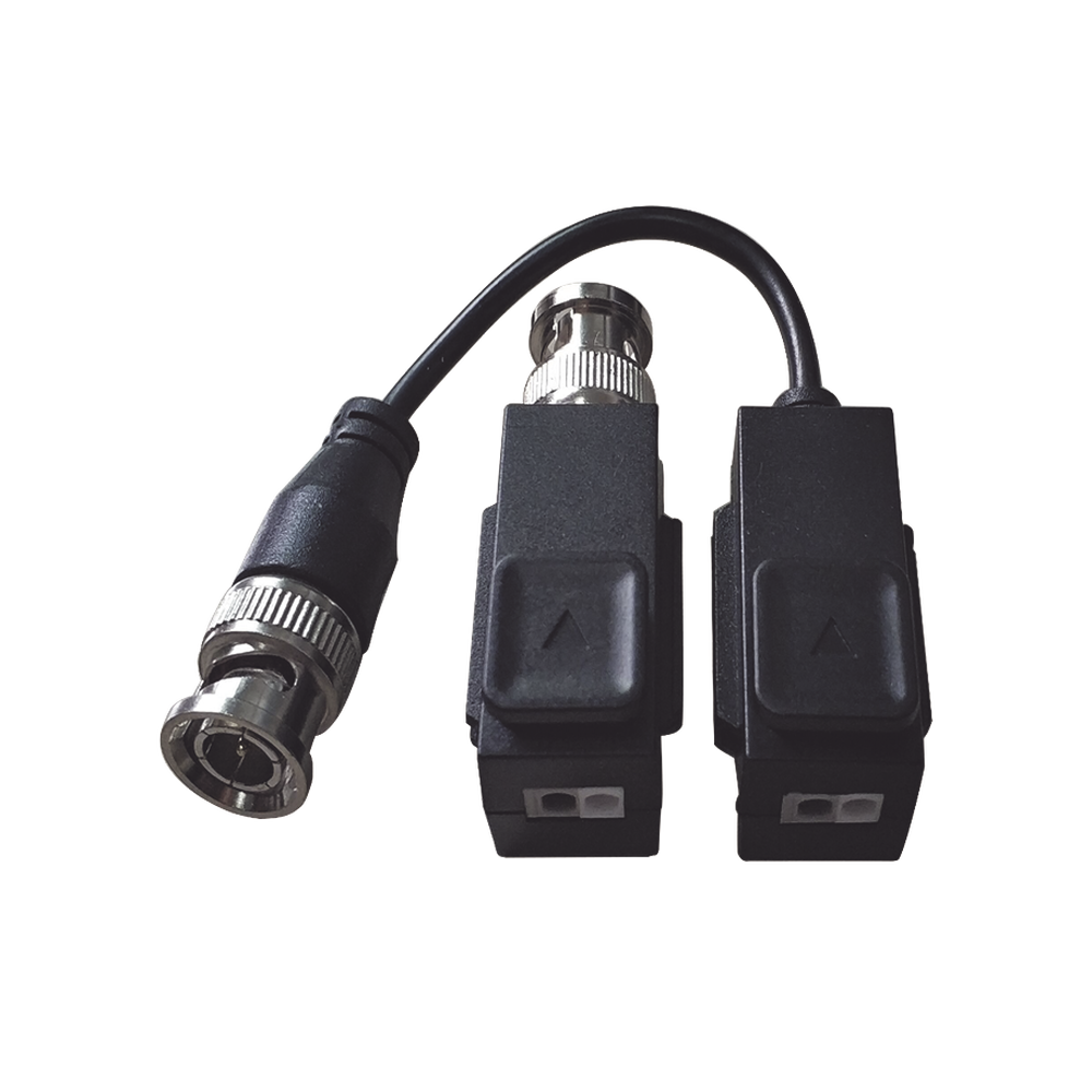 Kit de Transceptor (Balluns) TURBOHD  / Hasta 8 MP (4K) / 100% Cobre / Soporta HD-TVI / AHD / CVI / CVBS / Audio por Coaxitron / Datos para Menú de Configurar de Cámaras