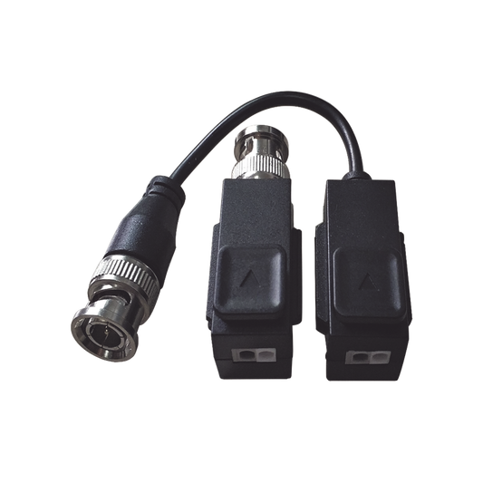 Kit de Transceptor (Balluns) TURBOHD  / Hasta 8 MP (4K) / 100% Cobre / Soporta HD-TVI / AHD / CVI / CVBS / Audio por Coaxitron / Datos para Menú de Configurar de Cámaras