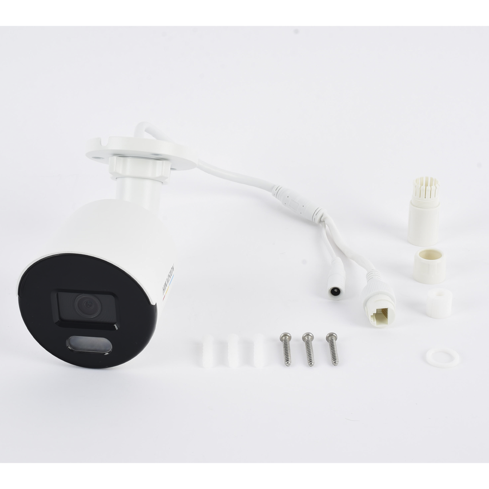 Bala IP 4 Megapixel / ACUSENSE Lite (Detección de Humanos)  / Lente 2.8 mm / Luz Blanca 30 mts / Imagen a Color 24/7 / Exterior IP67 /  WDR 120 dB / PoE / Onvif