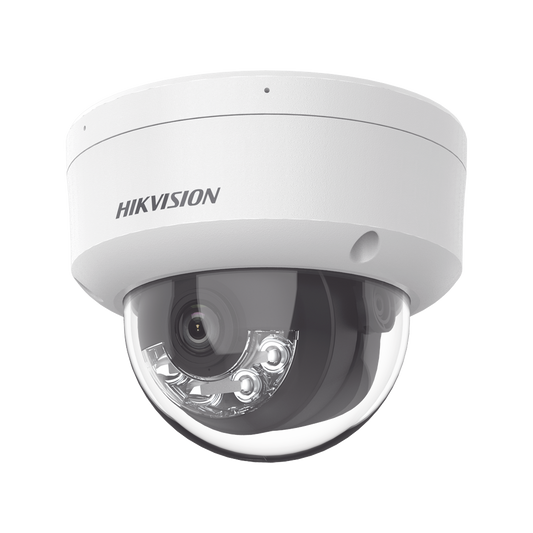 Domo IP 2 Megapixel /Lente 2.8 mm/ /Acusense/ Dual Light/ Micrófono Integrado / 30 mts IR EXIR / Exterior IP66 / H.265 / PoE / ONVIF