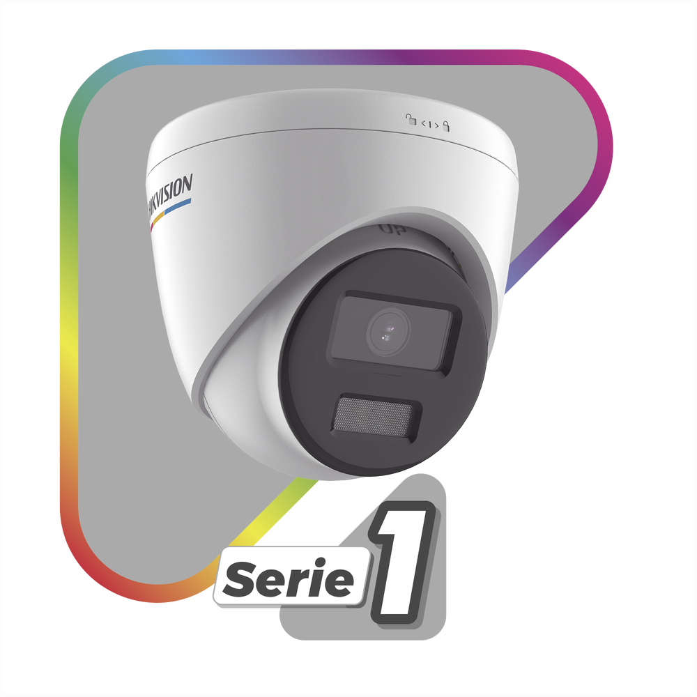 2 Megapixel IP Turret / 24/7 Color Image / PoE / 2.8 mm Lens / White Light 30 m / Outdoor IP67 / dWDR / ColorVu / H.265+ / Onvif