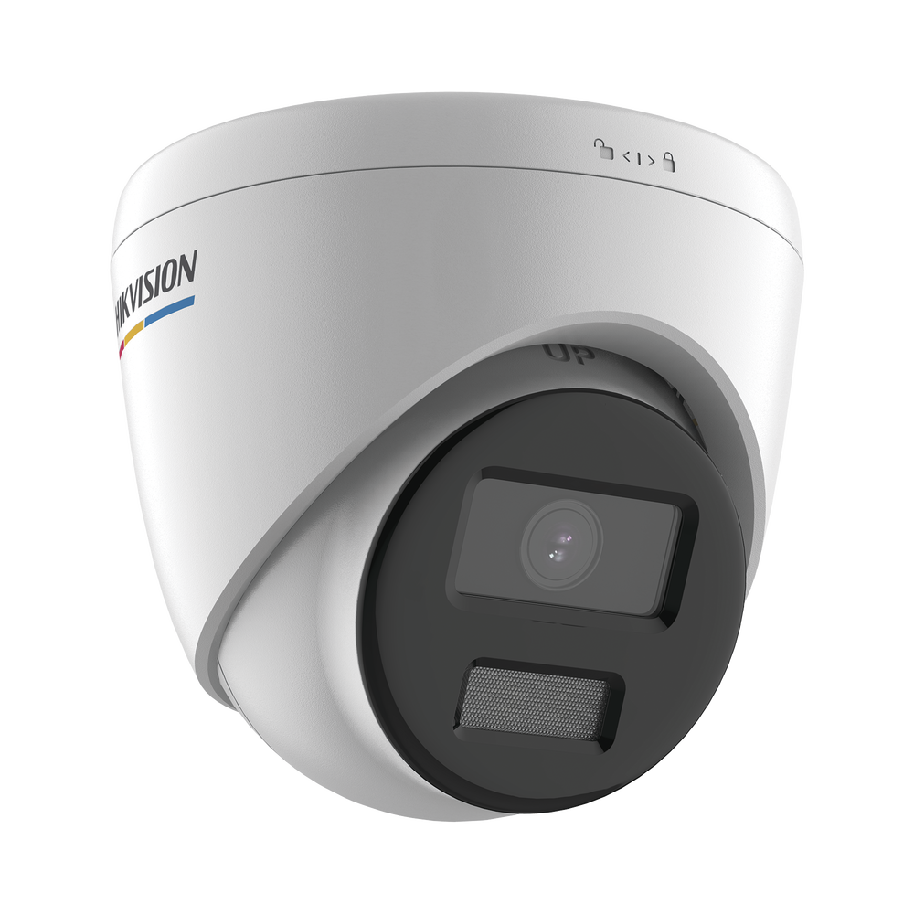 Turret IP 2 Megapixel / Imagen a Color 24/7 / PoE / Lente 2.8 mm / Luz Blanca 30 mts / Exterior IP67 / dWDR /  ColorVu / H.265+ / Onvif