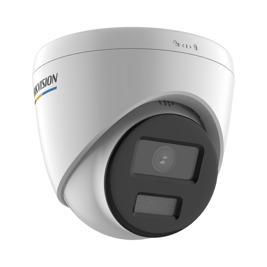 Turret IP 2 Megapixel / Imagen a Color 24/7 / PoE / Lente 2.8 mm / Luz Blanca 30 mts / Exterior IP67 / dWDR /  ColorVu / H.265+ / Onvif