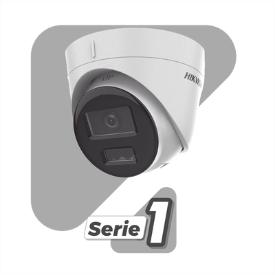 Domo IP 4 Megapixel / Lente 2.8 mm / Dual Light (30 mts IR + 30 mts Luz Blanca) / Micrófono Integrado / Antivandálico IK