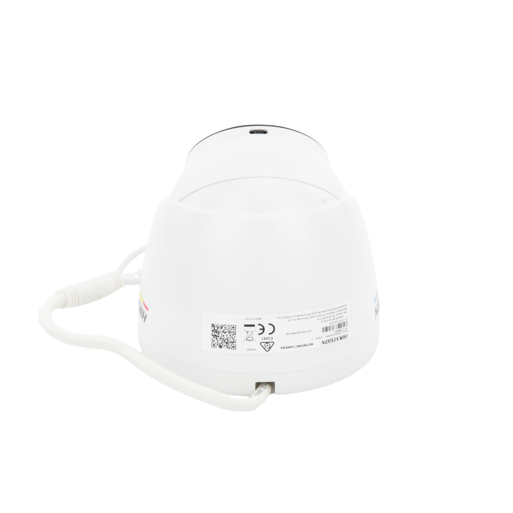 4 Megapixel IP Turret / 24/7 Color Image / PoE / 2.8 mm Lens / White Light 30 m / Outdoor IP67 / WDR 120 dB / H.265+ / Onvif