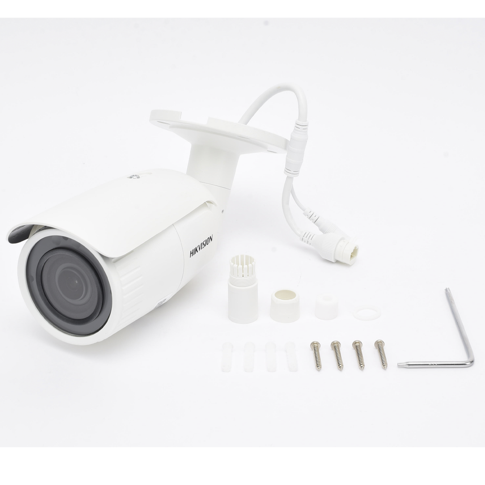 Bala IP 4 Megapixel / Lente Mot. 2.8 - 12 mm / 30 mts IR / H.265+ / Micro SD 256 GB / Exterior IP67 / WDR 120 dB / Metal  / PoE / Onvif