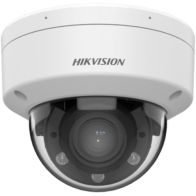 Cámara Domo IP Varifocal Motorizada 2 MP / Smart Hybrid Light / Lente 2.8 a 12 mm / IR y Luz Blanca hasta 30 m / Micrófo