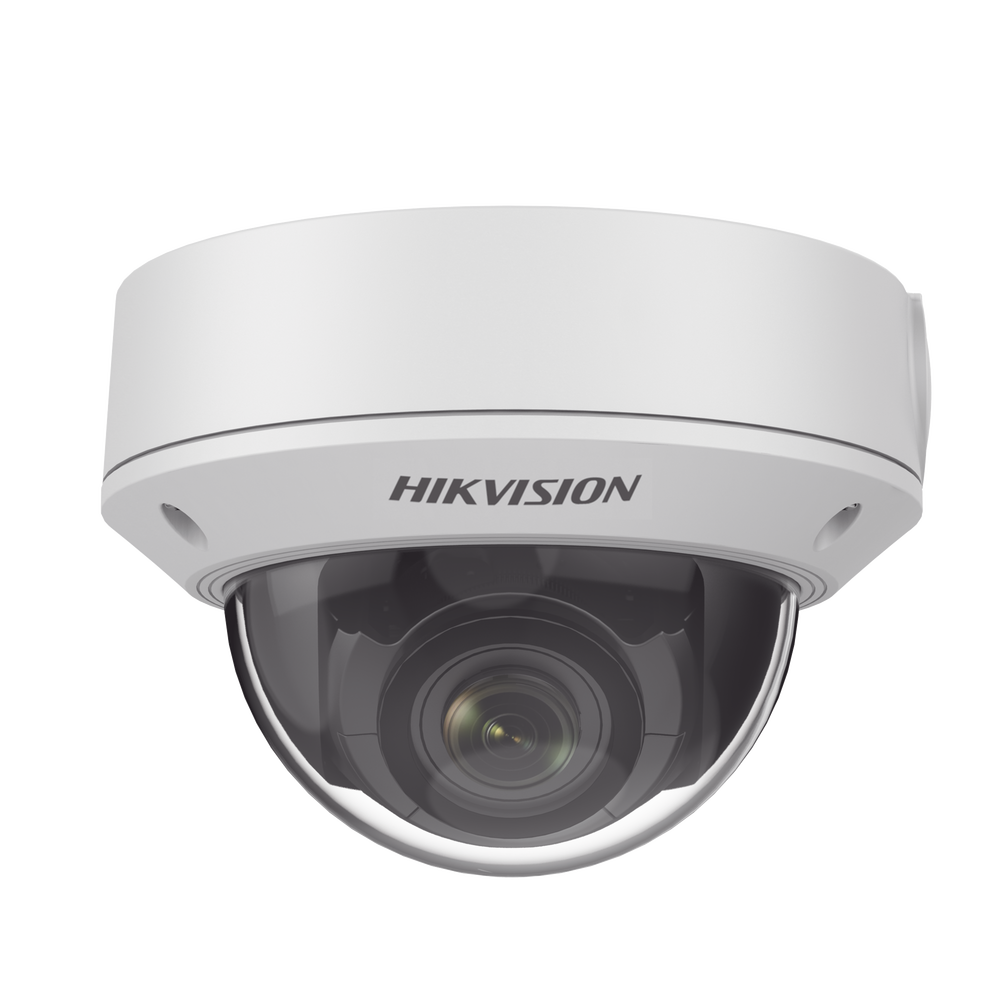 Domo IP 4 Megapixel / Lente Mot. 2.8 - 12 mm / 30 mts IR / H.265+ / Micro SD 256 GB / Exterior IP67 / IK10 / WDR 120 dB / Metal / PoE