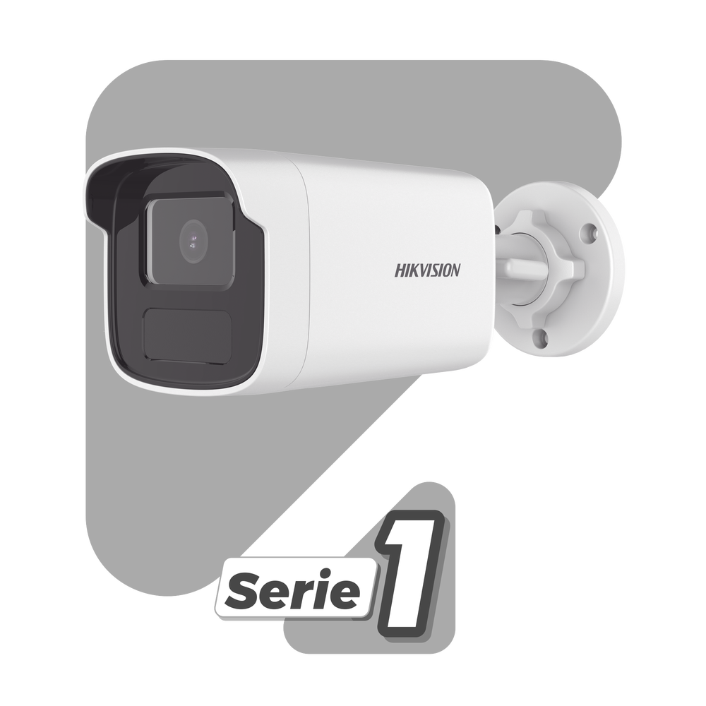 Bala IP 4 Megapíxel / ACUSENSE Lite (Detección de Humanos)  / Lente 4 mm / 50 Mts IR EXIR 2.0 / Exterior IP67 / WDR 120 dB / PoE / Onvif