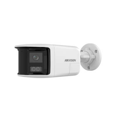 [PROTECCIÓN ACTIVA] Bala IP 6 Megapixel / 2 Lentes de Lente 2.8 mm (Imagen Panorámica 180°) / 40 mts IR / Exterior IP67 
