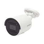Bala IP 4 Megapixel / Lente 2.8 mm / 40 mts IR EXIR / Exterior IP67 / WDR 120 dB / PoE / Micrófono Integrado / Videoanaliticos (Filtro de Falsas Alarmas) / Ultra Baja Iluminación / Metal