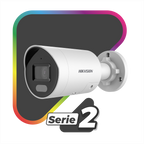 Bala IP 4 Megapixel / Imagen a Color 24/7 / PoE / Lente 2.8 mm / Luz Blanca 40 mts / Exterior IP67 / Luz Intermitente y Alerta de Audio / Videoanaliticos (Filtro de Falsas Alarmas) / WDR 130 dB / MicroSD