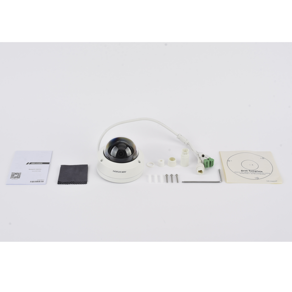 Domo IP 4 Megapixel / Lente 2.8 mm / 30 mts IR EXIR / Exterior IP67 / IK10 /  WDR 120 dB / PoE / Videoanaliticos (Filtro de Falsas Alarmas) / Ultra Baja Iluminación / Entrada y Salida de Audio y Alarma