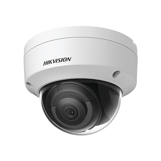 Domo IP 4 Megapixel / Lente 2.8 mm / 30 mts IR EXIR / Exterior IP67 / IK10 /  WDR 120 dB / PoE / Videoanaliticos (Filtro de Falsas Alarmas) / Ultra Baja Iluminación / Entrada y Salida de Audio y Alarma