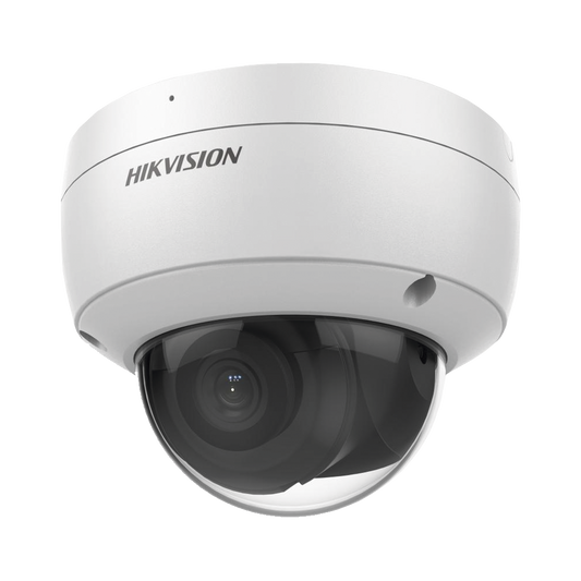Domo IP 8 Megapixel (4K)/ Lente 2.8 mm / 30 mts IR EXIR / Exterior IP67 / IK10 / WDR 120 dB / PoE / Videoanaliticos (Filtro de Falsas Alarmas) / Ultra Baja Iluminación / Micrófono Interconstruido