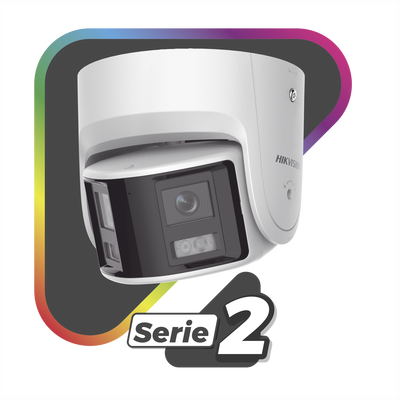 [ PROTECCIÓN ACTIVA ] Turret IP Panorámica 4 Megapíxel / 180° / Imagen a Color 24/7 / PoE / WDR 130° / IP67 / ACUSENSE /