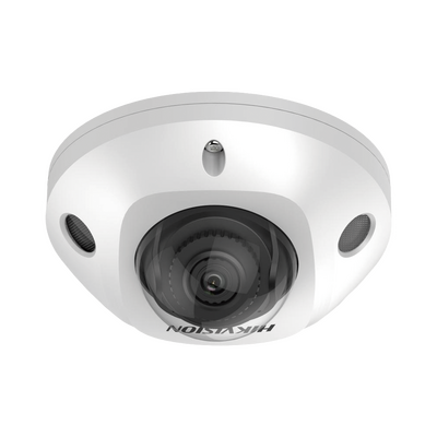 Mini Domo IP 2 Megapixel / Lente 2.8 mm / 15 mts IR EXIR /Exterior IP66 / IK08 / PoE / Entrada y salida de Audio y Alarm