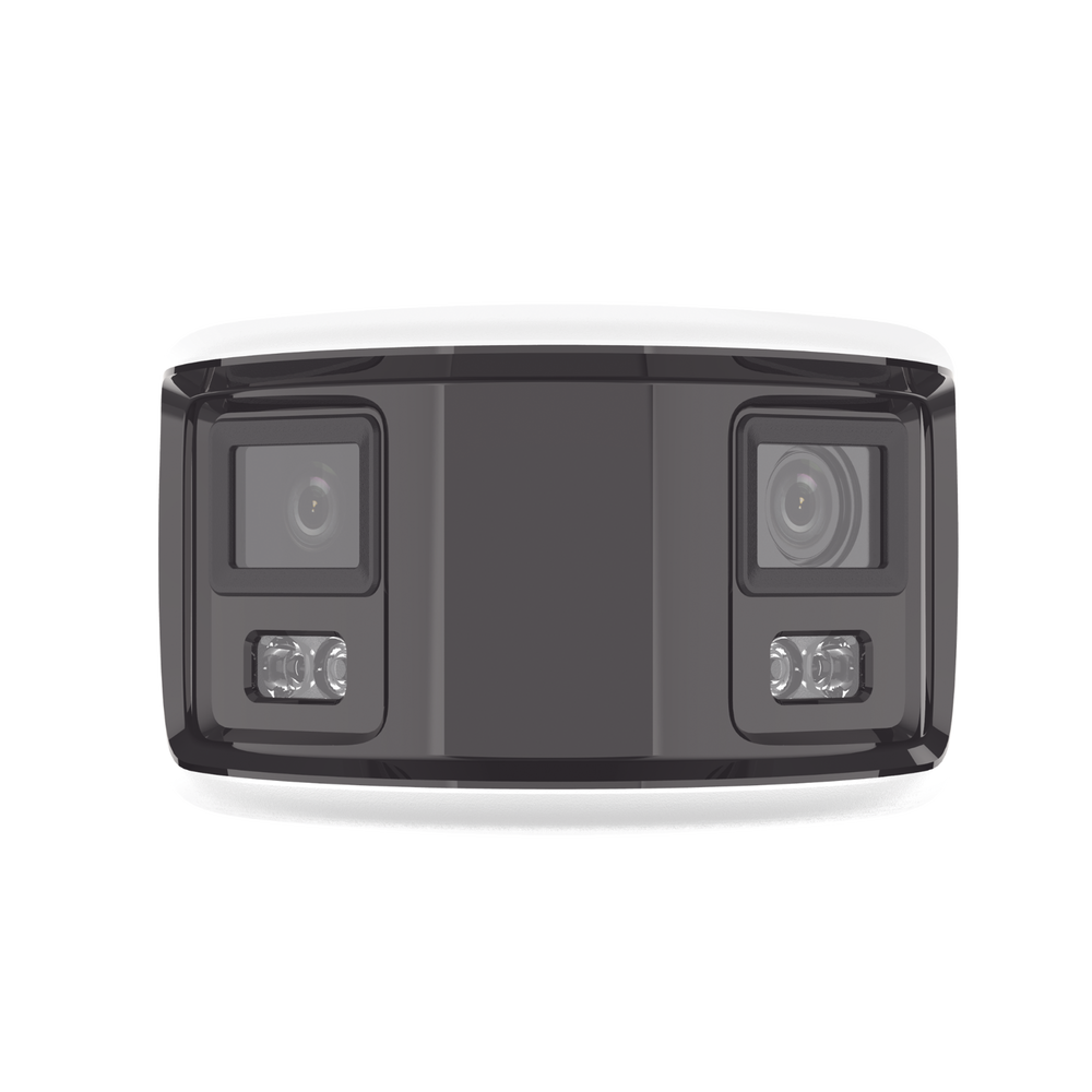 [ PROTECCIÓN ACTIVA ] Bala IP Panorámica 8 Megapixel / 180° / Lente 4 mm / Imagen a Color 24/7 / PoE / WDR 130° / IP67 / ACUSENSE / Protección Activa (Luz Estroboscópica y Alarma Audible) / 40 mts Luz Blanca
