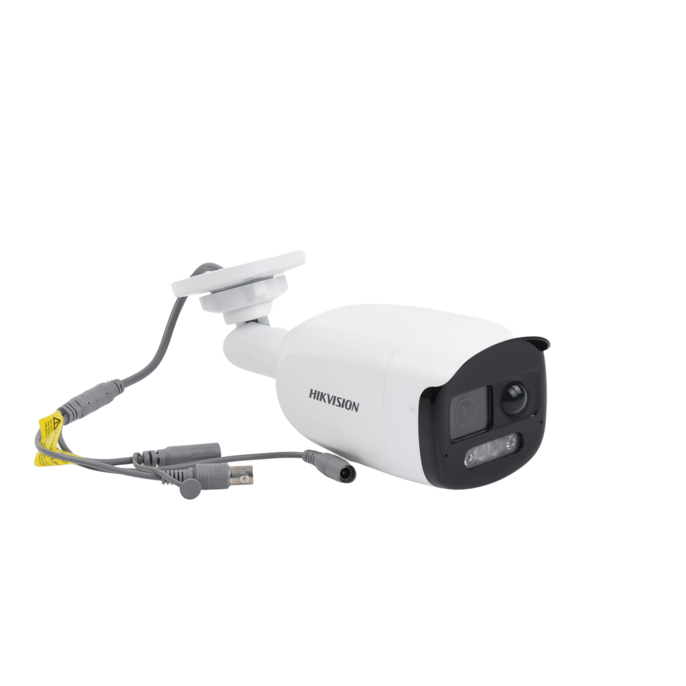 Bala TURBOHD 2 Megapixel (1080p) / Imagen a Color 24/7 / Lente 2.8 mm / Luz Blanca 40 mts / Exterior IP67 / WDR 130 dB / Sensor PIR / Sirena y Salida de Audio Integrada / Estrobo ROJO - AZUL / Micrófono Integrado