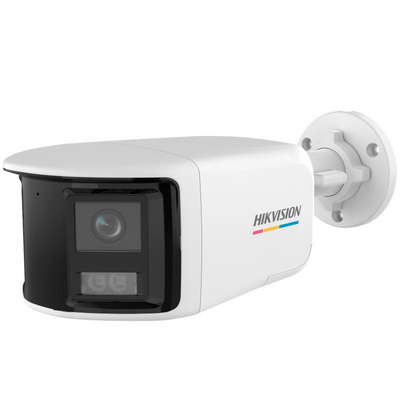 [ColorVu] Bala fija de doble lente 3K (5 Megapixel) / Micrófono Integrado / Lente 2.8 mm / Imagen a Color 24/7 / 40 mts 