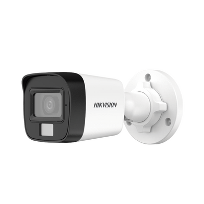 Bala TurboHD 2 Megapíxeles Híbrida B/N - Color VU / IR 25 MTS / Lente 2.8 mm / Luz Blanca 20 mts / Exterior IP67 / Micro