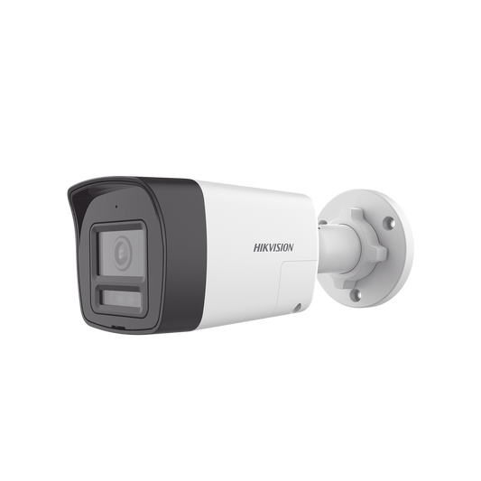 Bala TURBOHD 2 Megapixel (1080p) / Lente 2.8 mm / Dual Light (30 mts IR EXIR + 20 mts Luz Blanca) / Micrófono Integrado / Gran Angular 101° / Exterior IP67 / 4 Tecnologías