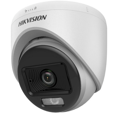 Domo TURBOHD 3K HIBRIDA B/N - Color VU / IR 20 MTS / Lente 2.8 mm / Luz Blanca 20 mts / Exterior IP67 / Microfono Interc