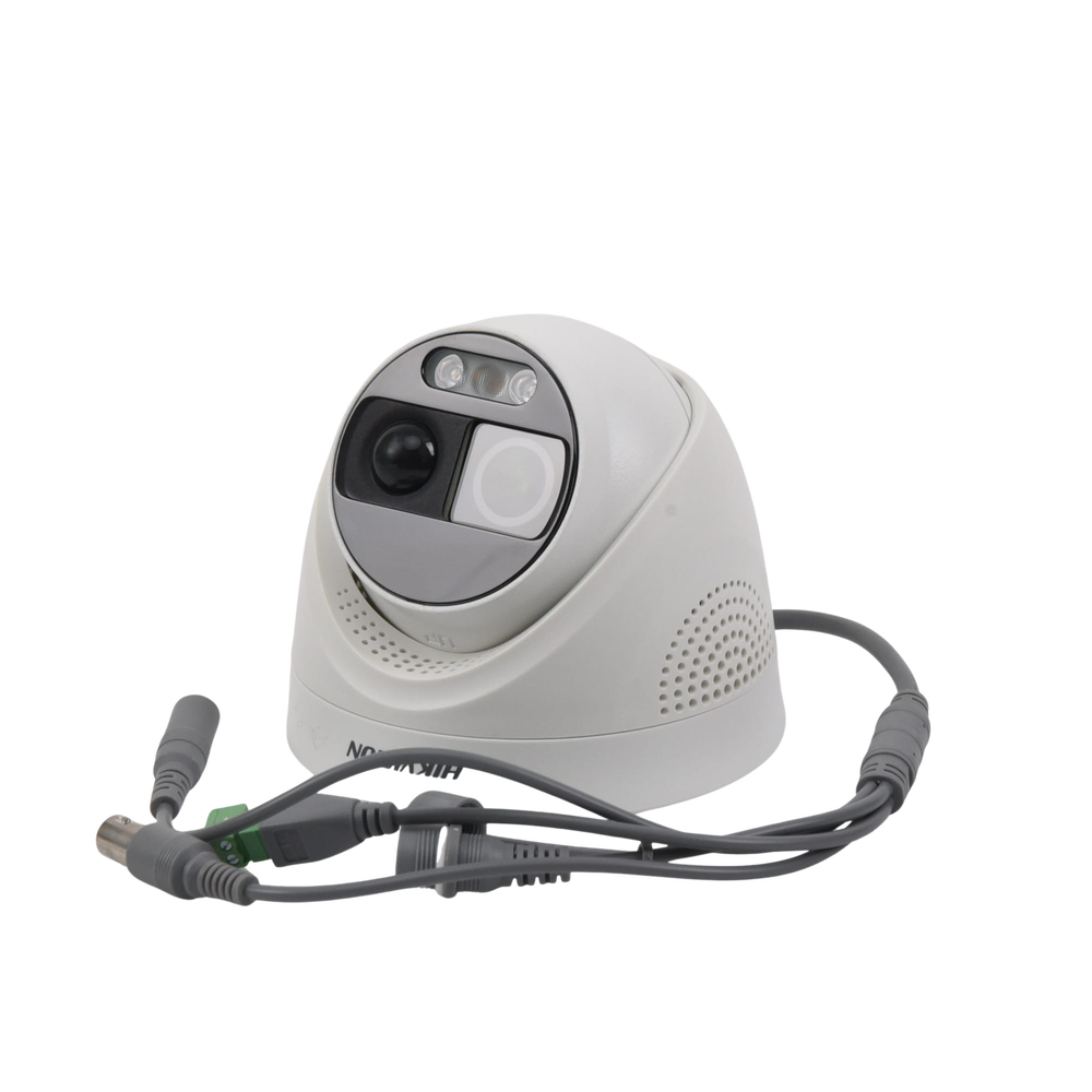 Domo TURBOHD 2 Megapixel (1080p) / Imagen a color 24/7 / Lente 2.8 mm / Luz Blanca 20 mts / Exterior IP67 / WDR 130dB / Sensor PIR / Salida de alarma