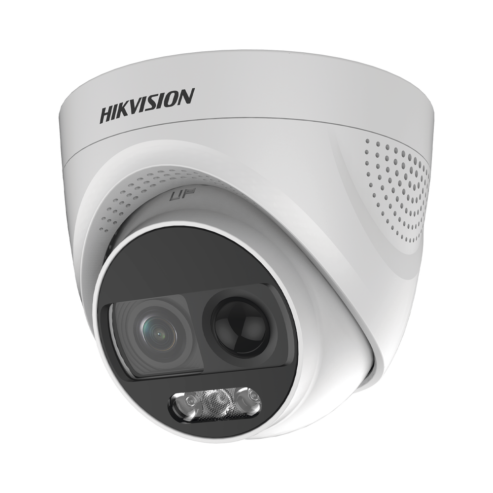 Domo TURBOHD 2 Megapixel (1080p) / Imagen a color 24/7 / Lente 2.8 mm / Luz Blanca 20 mts / Exterior IP67 / WDR 130dB / Sensor PIR / Salida de alarma