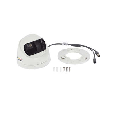 [ColorVu] Turret TURBOHD 3K (5 Megapixel) / Micrófono Integrado / Lente 2.8 mm / Imagen a Color 24/7 / 20 mts Luz Blanca