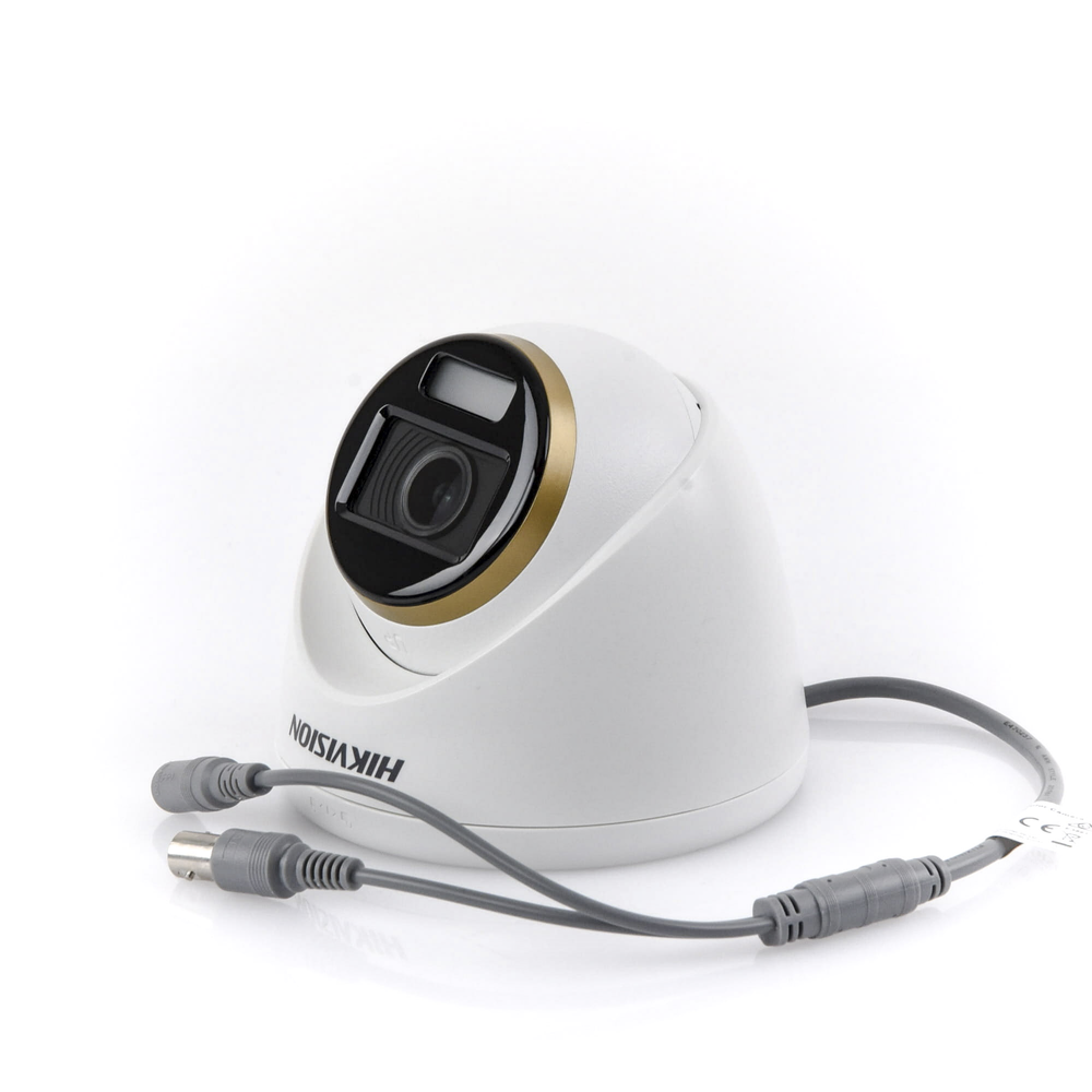 Turret TURBOHD 4K / Imagen a color 24/7 / Lente 2.8 mm / Luz Blanca 40 mts / Exterior IP67 / WDR 130 dB