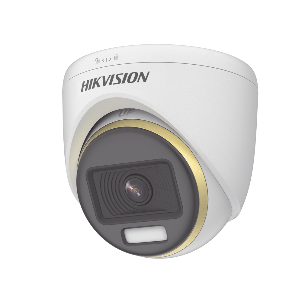 Turret TURBOHD 4K / Imagen a color 24/7 / Lente 2.8 mm / Luz Blanca 40 mts / Exterior IP67 / WDR 130 dB