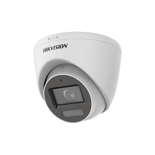 Domo TURBOHD 3K HIBRIDA B/N - Color VU / IR 40 MTS / Lente 2.8 mm / Luz Blanca 20 mts / Exterior IP67 / Microfono Interconstruido / dWDR