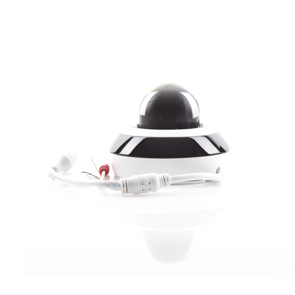 Mini PTZ IP Dome 4 Megapixel / 4X Zoom / H.265+ / 20 meters IR EXIR / WDR / PoE / IK10 / Outdoor IP66 / DarkFighter / Integrated Microphone