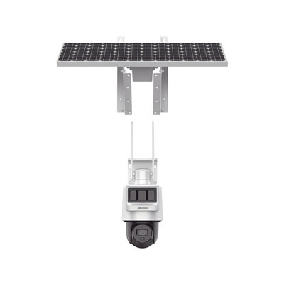 Kit Solar IP All in One / Doble Detección (Radar + PIR) / Bala IP 4 Megapixel / Lente 4 mm / Panel Solar / Conexión 4G /