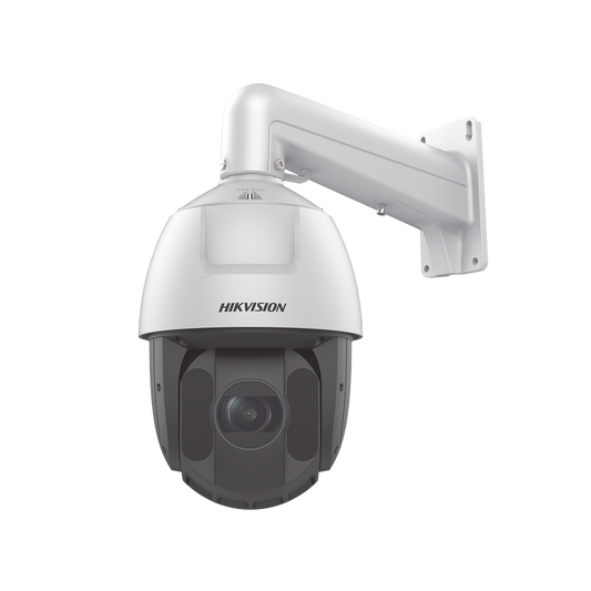 Domo PTZ IP 4 Megapixel / 25X Zoom / 150 mts IR / DARKFIGHTER / Exterior IP66 / WDR 120 dB / Hi-PoE / Entrada y Salida de Audio y Alarmas