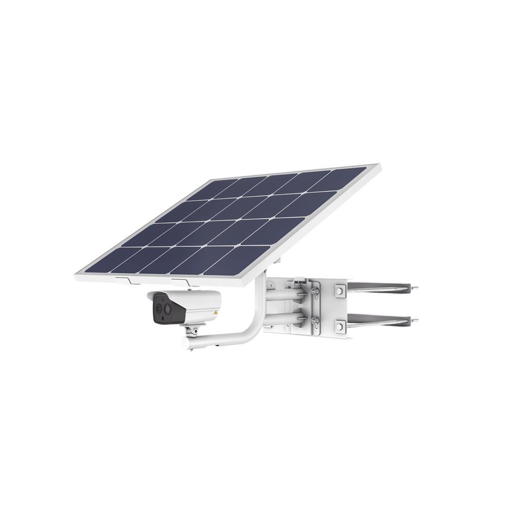 Kit Solar IP All in One / Cámara Termica 256 × 192 / Lente 9.7 mm / Panel Solar / Batería de Respaldo de Litio 23.2Ah / Conexión 4G