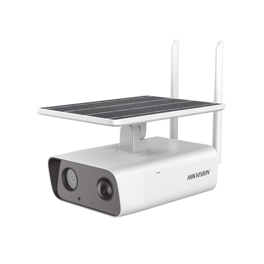 Kit Solar IP All in One / Cámara Bala 4 Megapixel / Lente 4mm / Panel Solar / Batería de Respaldo de Litio 10Ah (Hasta 7 Días) / Conexión 4G / Accesorios de Instalación / Kit Solar