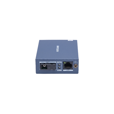 Convertidor de Medios (RX) / Monomodo SC / Hasta 20 KM / 1000 Mbps / Metálico