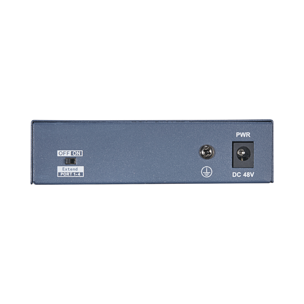 Switch PoE+ / No Administrable / 4 Puertos 10/100 Mbps PoE+ (hasta 250 m) + 1 Puerto 10/100 Mbps Uplink /  35W