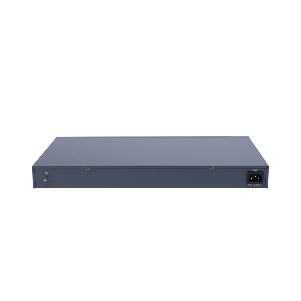 Switch Gigabit PoE+ / Administrable / 24 puertos 10/100/1000 Mbps PoE+ / 2 puertos SFP / configuración remota desde Hik-ProConnect / PoE hasta 250 metros / 370 W