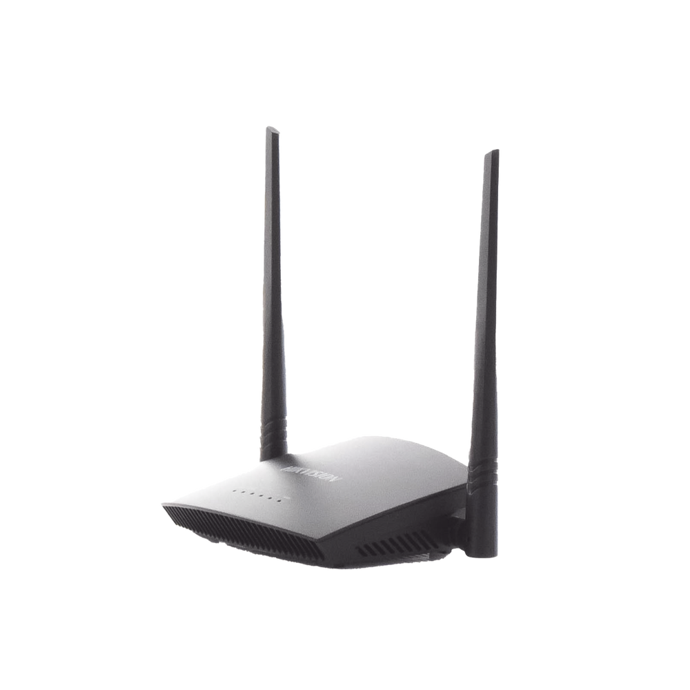 Router Inalámbrico WISP en banda 2.4 GHz / Hasta 300 Mbps / 4 Puertos 10/100 Mbps /  2 Antenas Omnidireccional de 5 dBi / Interior