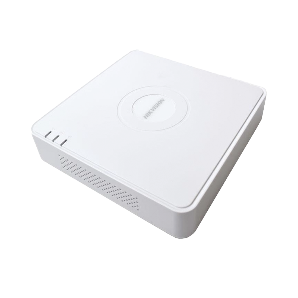 NVR 6 Megapixel  / 4 canales IP / 4 Puertos PoE+ / 1 Bahías de Disco Duro / Switch PoE 300 mts / Admite Cruce de Línea y Detección de Intrusiones