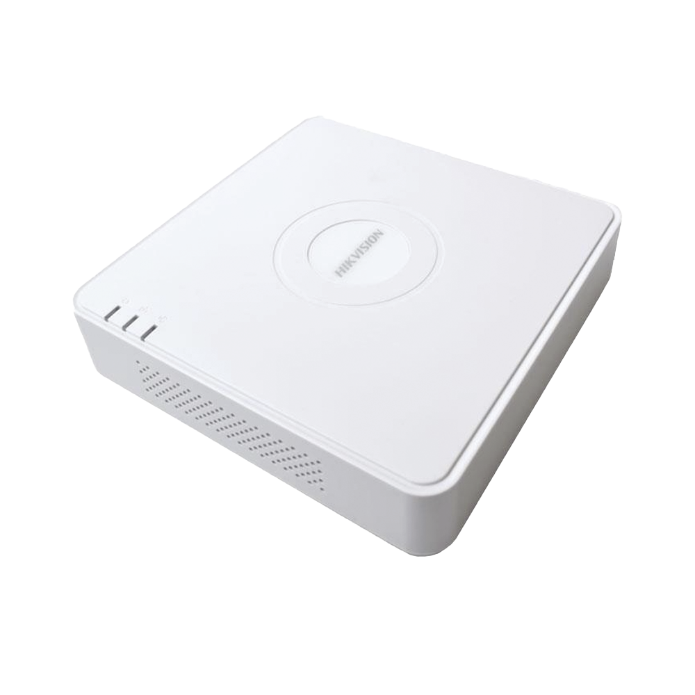 NVR 6 Megapixel  / 4 canales IP / 4 Puertos PoE+ / 1 Bahías de Disco Duro / Switch PoE 300 mts / Admite Cruce de Línea y Detección de Intrusiones