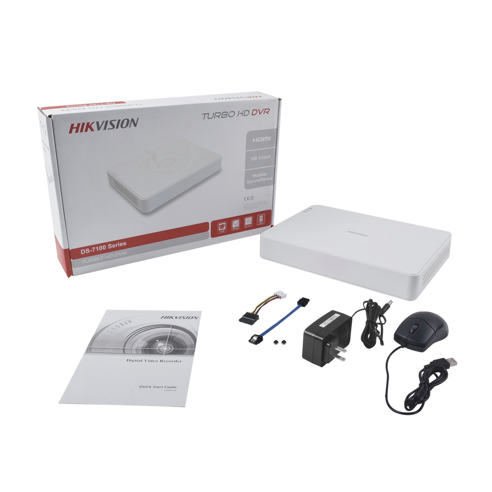 DVR 2 Megapixel (1080P) lite / 16 Canales TURBOHD / 1 Bahía de Disco Duro / H.265+ / Audio por Coaxitrion/ Detección de movimiento 2.0 / Salida de vídeo Full HD