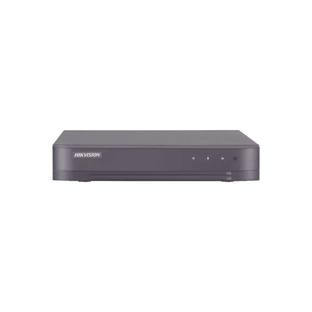 DVR 2 Megapixel Lite / 16 Canales TURBOHD + 2 Canales IP / 1 Bahía de Disco Duro / 1 Canal de Audio / Audio por coaxitron / Vídeo Análisis